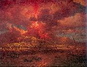 Marlow, William Vesuvius Erupting at Night china oil painting reproduction